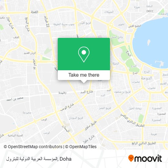 المؤسسة العربية الدولية للبترول map