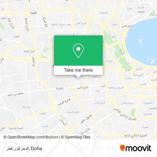 المحركون قطر map