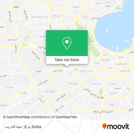 مركز ميجا للتدريب map