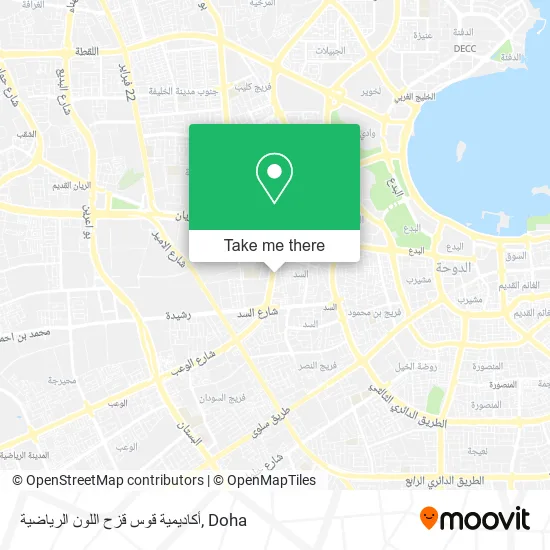 أكاديمية قوس قزح اللون الرياضية map