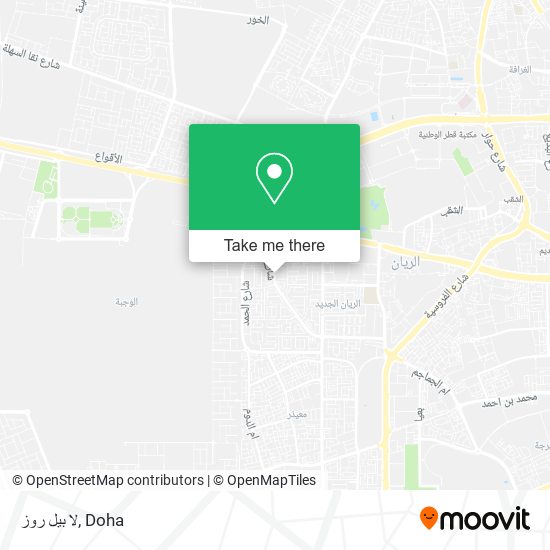 لا بيل روز map