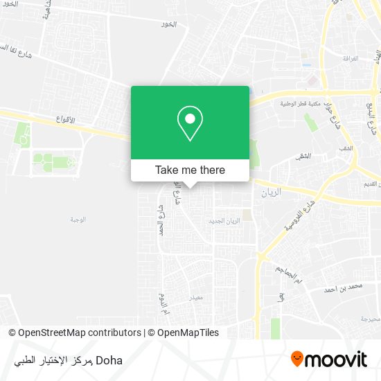 مركز الإختيار الطبي map