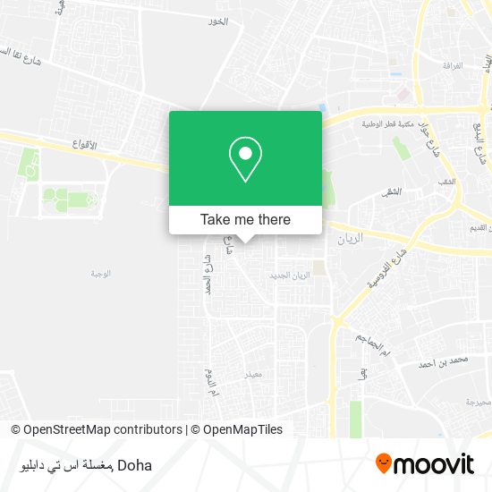 مغسلة اس تي دابليو map