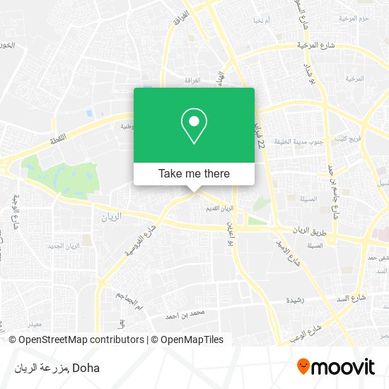 مزرعة الريان map