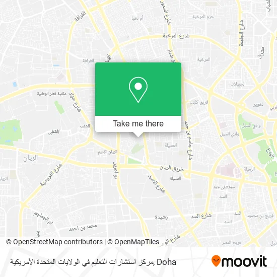 مركز استشارات التعليم في الولايات المتحدة الأمريكية map