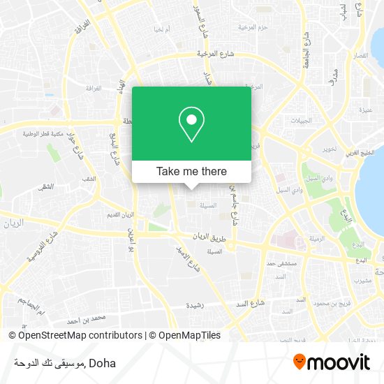 موسيقى تك الدوحة map
