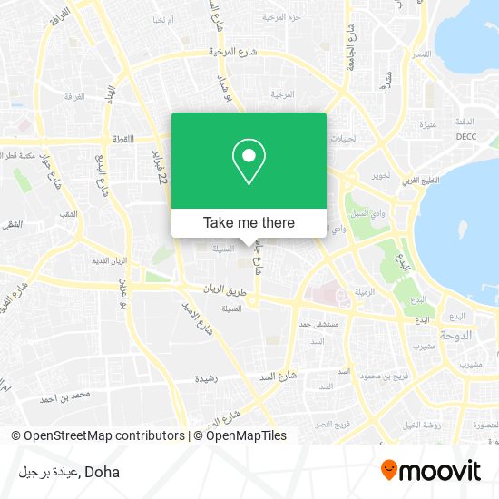 عيادة برجيل map