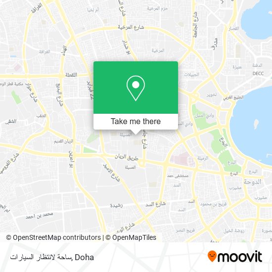 ساحة لانتظار السيارات map