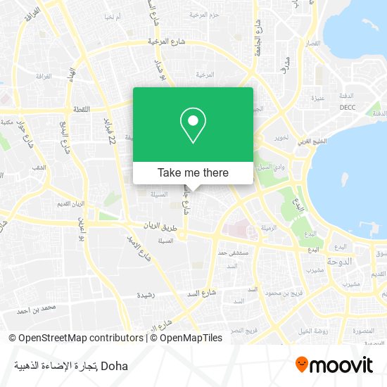 تجارة الإضاءة الذهبية map