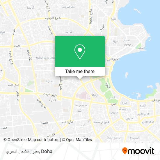 سيلون للشحن البحري map