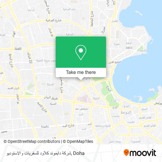 شركة دايموند كلاود للسفريات والاستوديو map