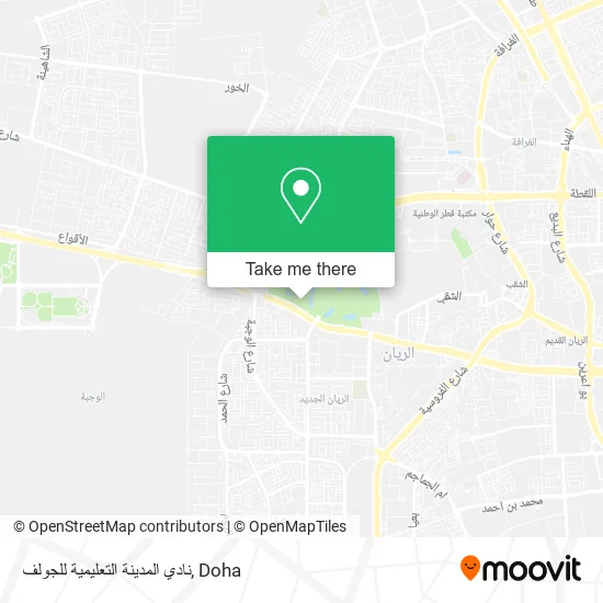 نادي المدينة التعليمية للجولف map