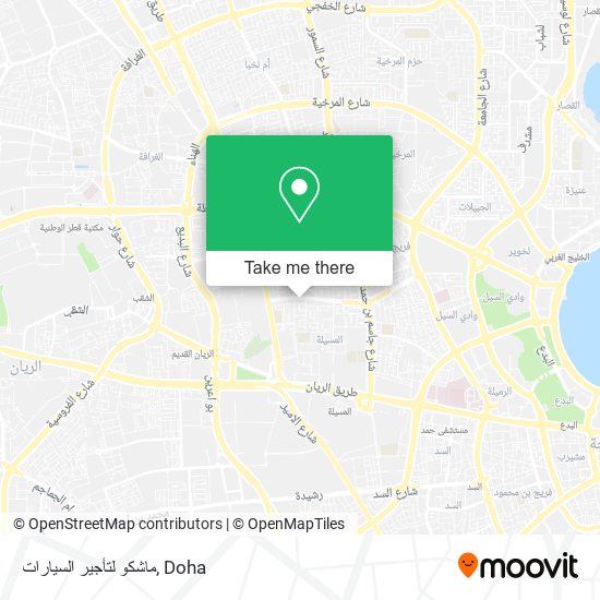 ماشكو لتأجير السيارات map