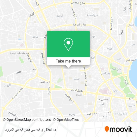 اي ايه سي قطر ايه في المورد map