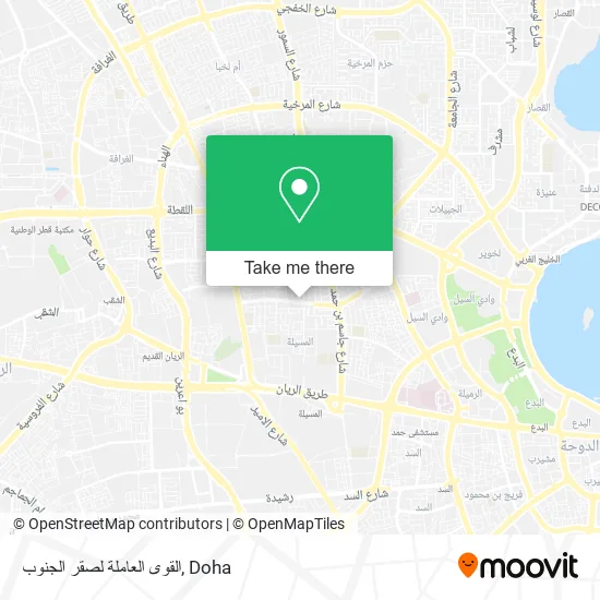 القوى العاملة لصقر الجنوب map