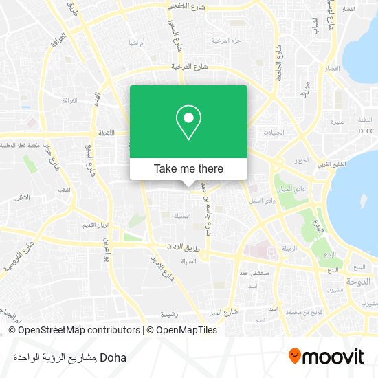 مشاريع الرؤية الواحدة map