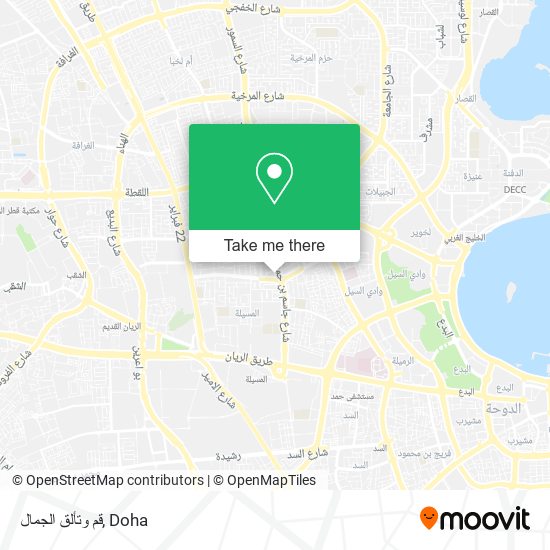 قم وتألق الجمال map