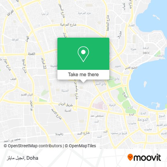 انجيل مايلز map