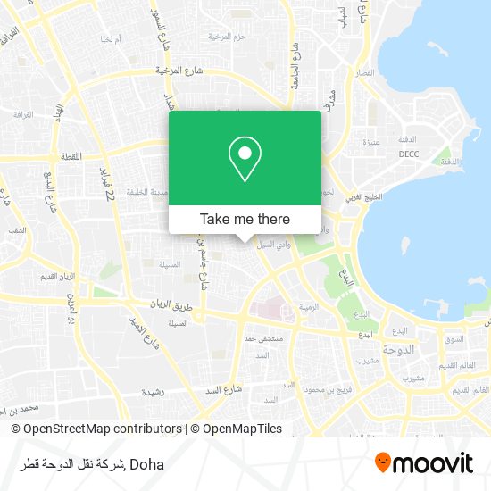 شركة نقل الدوحة قطر map