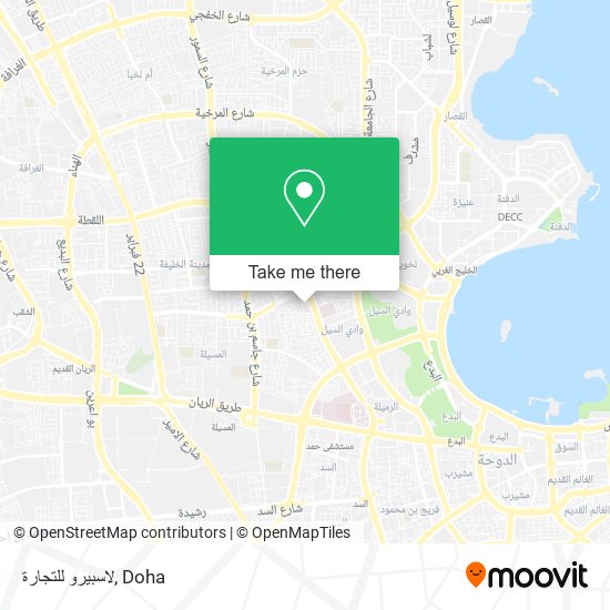 لاسبيرو للتجارة map