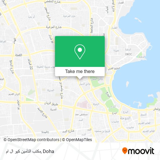 مكتب التأمين كيو ال ام map
