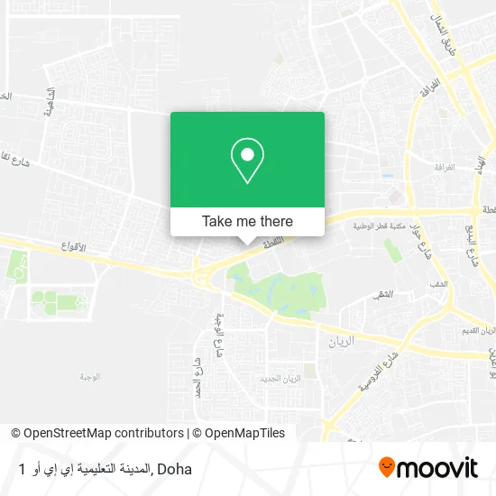 المدينة التعليمية إي إي أو 1 map