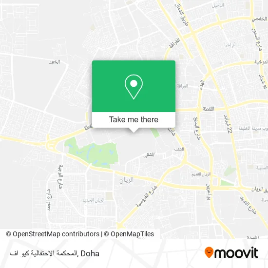 المحكمة الاحتفالية كيو اف map