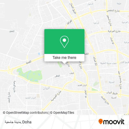 مدينة جامعية map