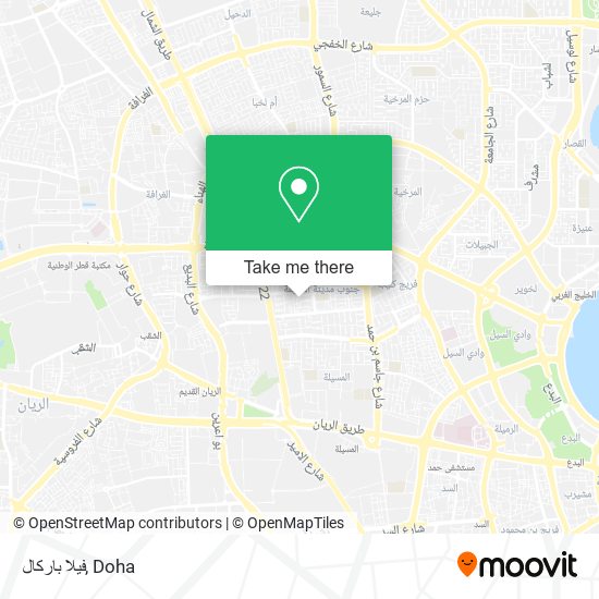 فيلا باركال map