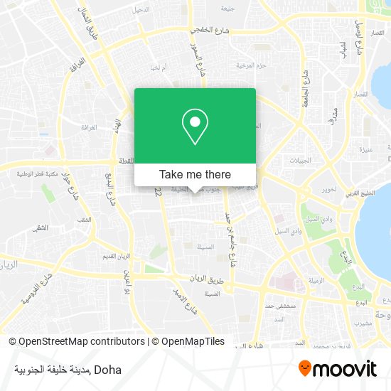 مدينة خليفة الجنوبية map