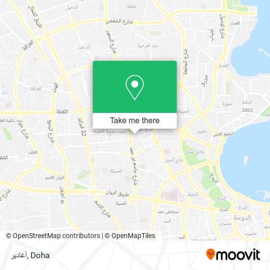 أغادير map