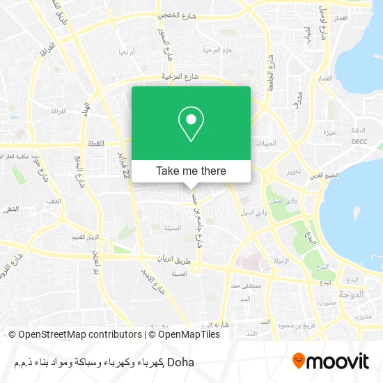 كهرباء وكهرباء وسباكة ومواد بناء ذ.م.م map