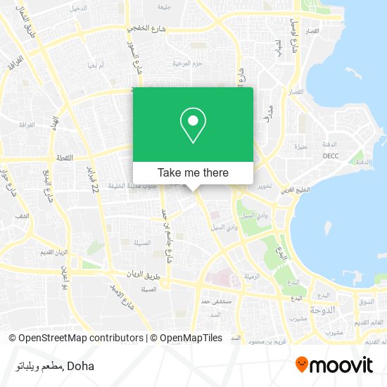 مطعم ويلباتو map