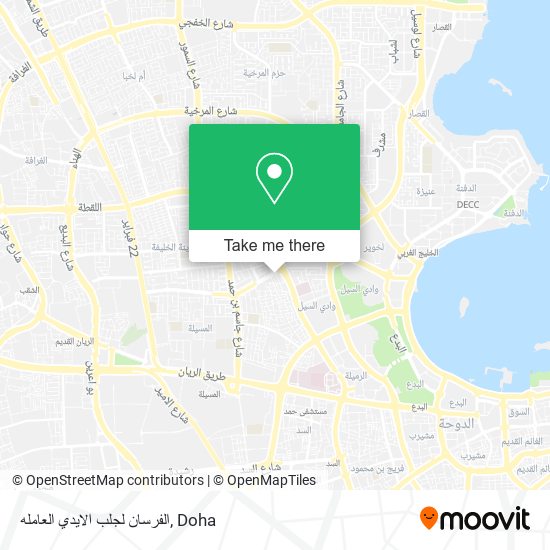 الفرسان لجلب الايدي العامله map