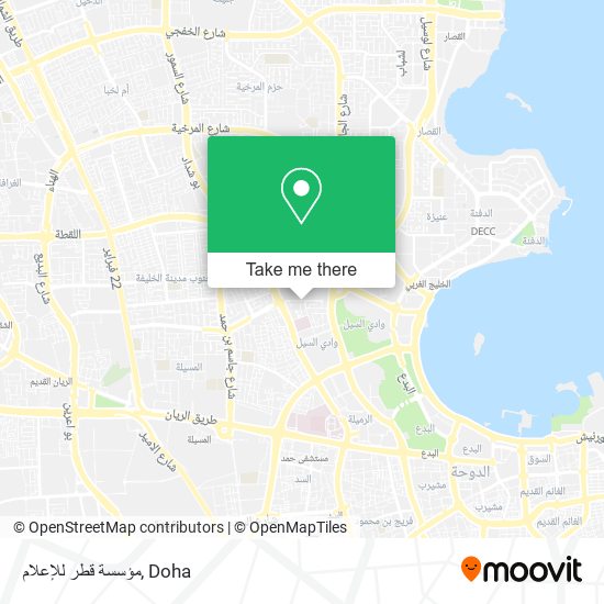 مؤسسة قطر للإعلام map