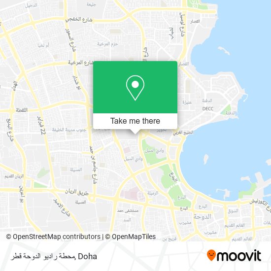 محطة راديو الدوحة قطر map