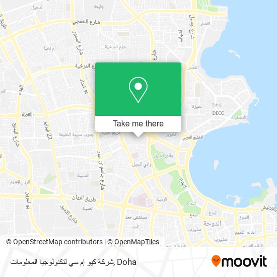 شركة كيو إم سي لتكنولوجيا المعلومات map