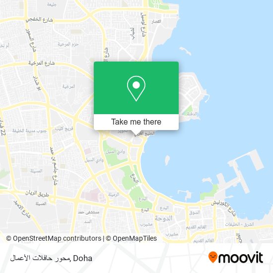 محور حافلات الأعمال map