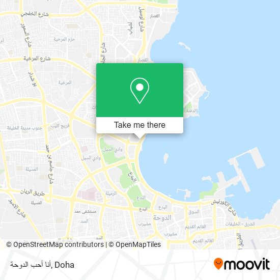 أنا أحب الدوحة map