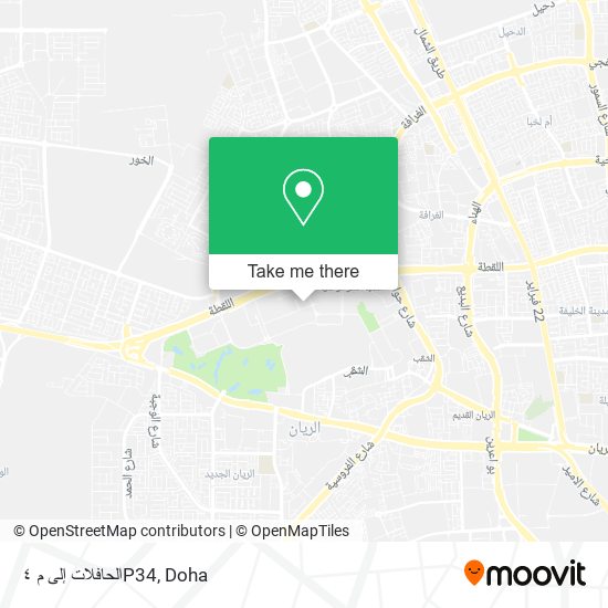 الحافلات إلى م ٤P34 map