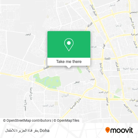 مقر قناة الجزيرة للأطفال map