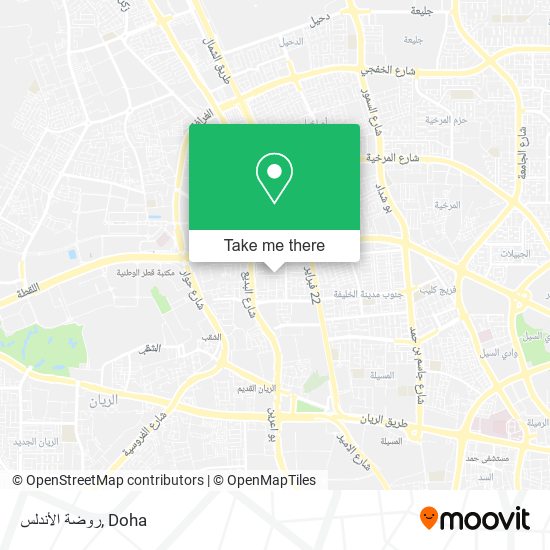 روضة الأندلس map