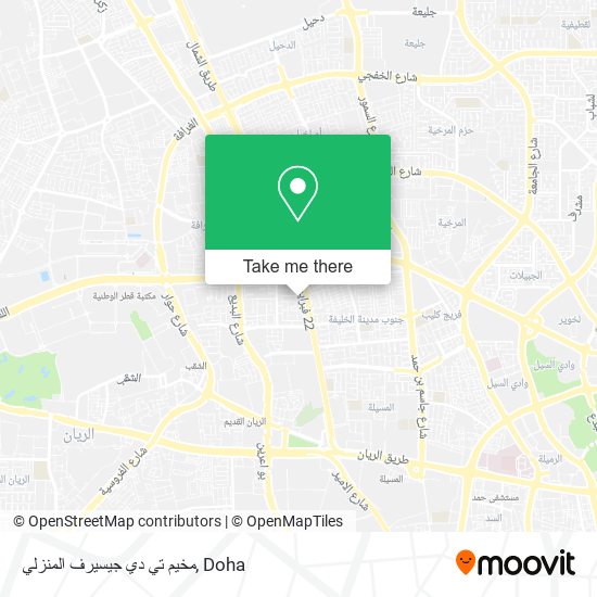 مخيم تي دي جيسيرف المنزلي map