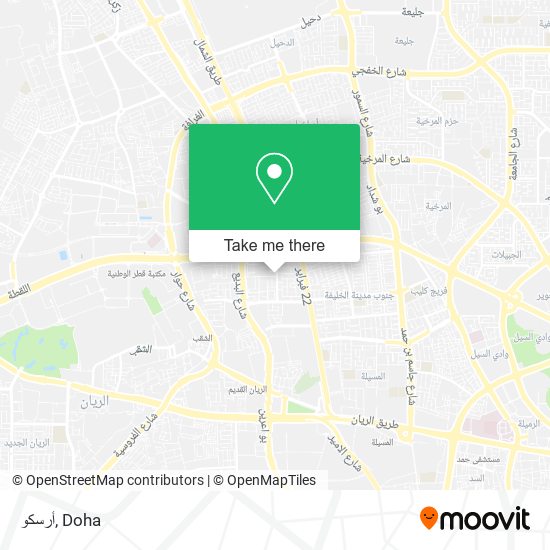 أرسكو map