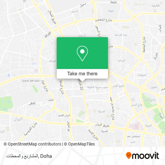 المشاريع والمحطات map