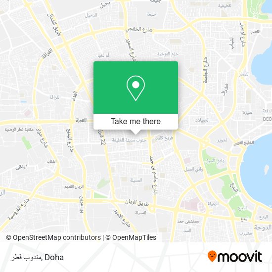 مندوب قطر map