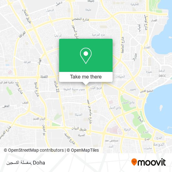 مغسلة اكسجين map