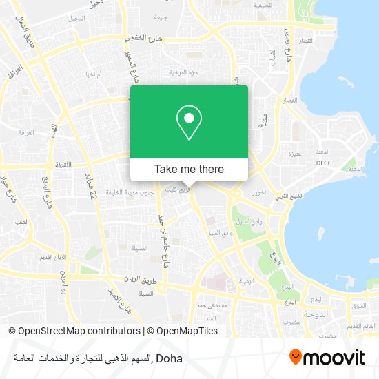 السهم الذهبي للتجارة والخدمات العامة map