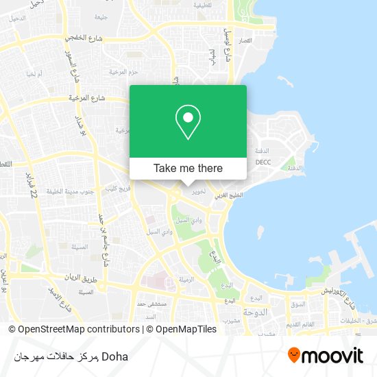 مركز حافلات مهرجان map