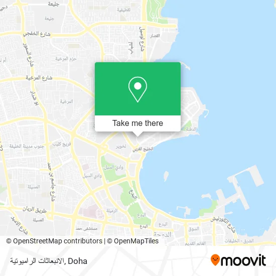 الانبعاثات الراميوتية map